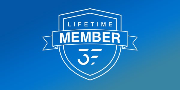 3 FIT Theory - Lifetime Member Icon on Blue Gradient